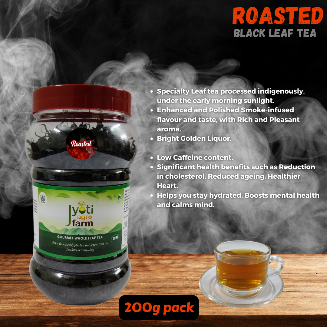 Roasted Premium English Orthodox Black Tea from the foothills of Darjeeling | Jyoti Agro Farm 200g