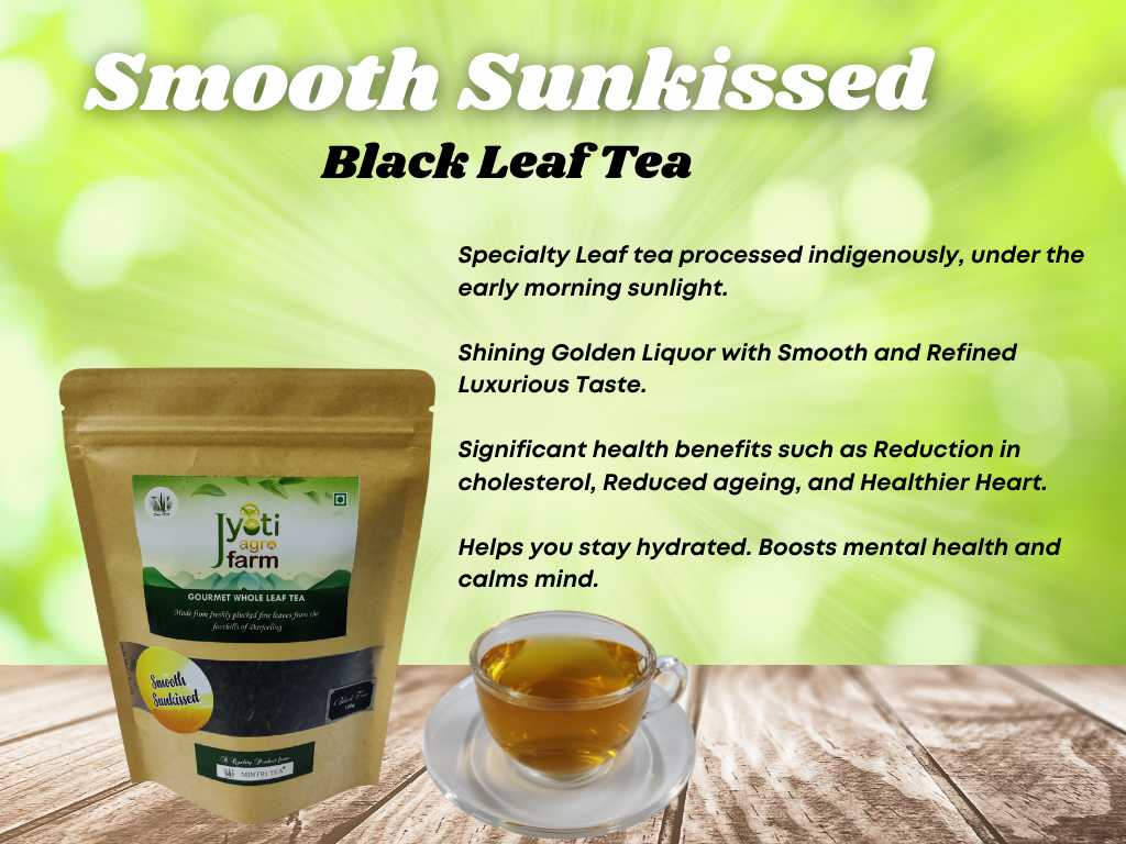 MINTRI TEA Premium Orthodox English Black Tea Combo | From the Foothills of Darjeeling | Roasted, Smooth Sunkissed, Rich&Bold | Jyoti Agro Farm 100g packs (3 packs)