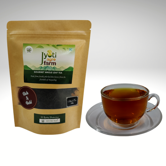Rich & Bold Premium English Orthodox Black Tea from the foothills of Darjeeling | Jyoti Agro Farm 100gms