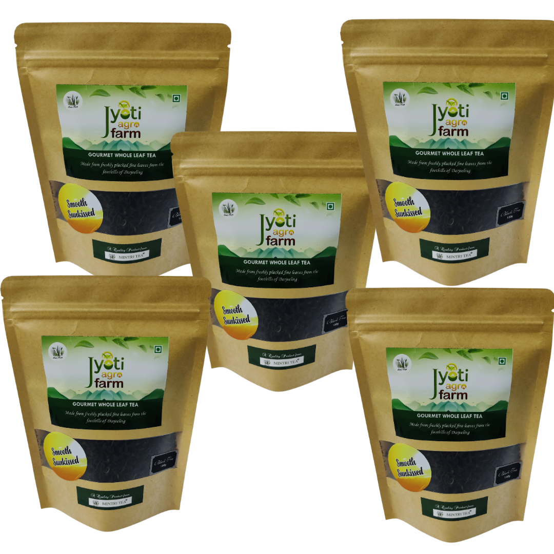 Smooth Sunkissed Premium English Orthodox Black Tea from the foothills of Darjeeling | Jyoti Agro Farm 100gms