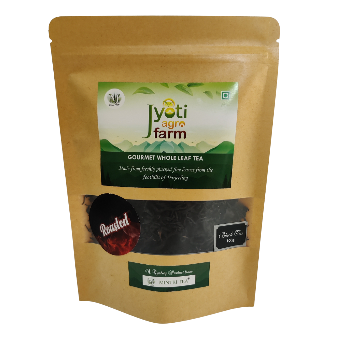 Roasted Premium English Orthodox Black Tea from the foothills of Darjeeling | Jyoti Agro Farm 100g