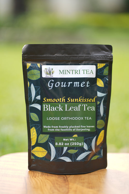 Black Tea Loose Leaf - Sun Dried from The Foothills of Darjeeling Tea Loose Leaf - Low Caffeine Orthodox Indian Black Tea - Mintri Tea, 3.52oz (100g), 50-75 cups