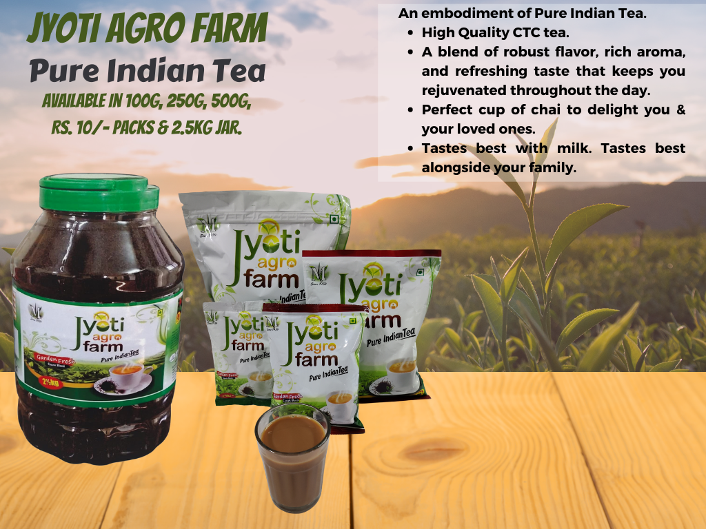 Jyoti Classic CTC blend | Pure Indian Tea | 2.5 kg Jar pack