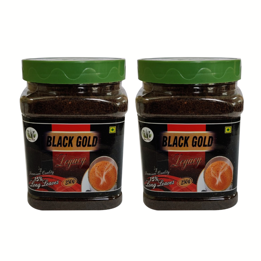 Black Gold Legacy | Premium CTC Tea with guaranteed 15% long leaves | 250gms pack